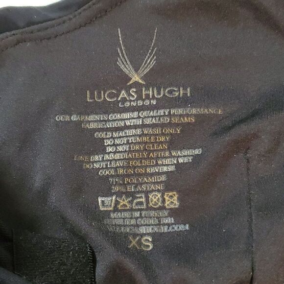 Lucas Hugh London Black Performance Cross Back Tank Size XS Extra Small - Picture 7 of 9